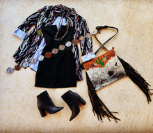 Load image into Gallery viewer, PEARL SNAP CACTUS TOP~BLACK 🌵