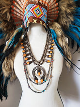 Load image into Gallery viewer, SPINY & STERLING SQUASH BLOSSOM NECKLACE🧡