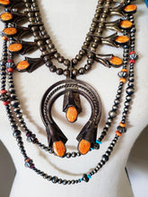 Load image into Gallery viewer, SPINY & STERLING SQUASH BLOSSOM NECKLACE🧡