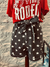 Load image into Gallery viewer, BELTED STAR SHORTS~BLACK ⭐️

