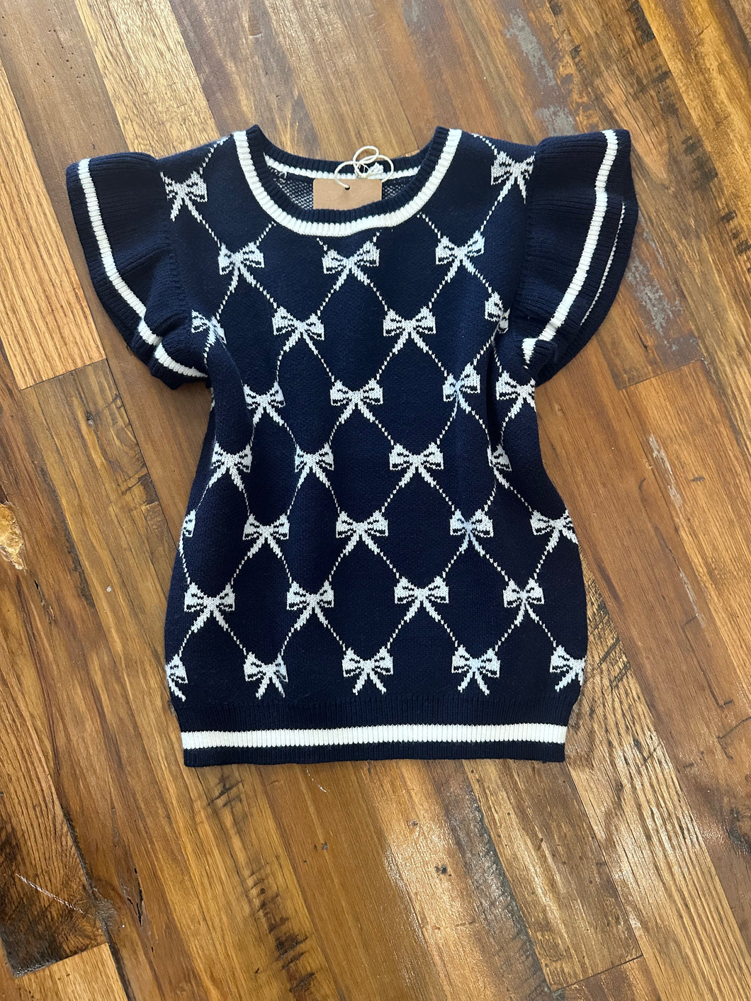 BOW SWEATER~NAVY