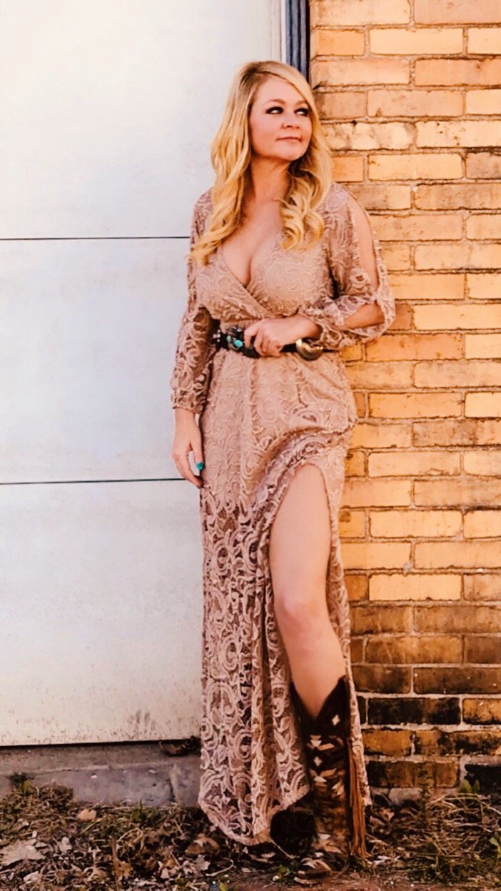 LACE MAXI DRESS~TAN 🍁