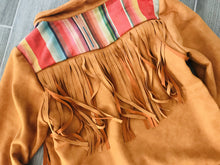 Load image into Gallery viewer, SERAPE FRINGE JACKET~TAN🌵
