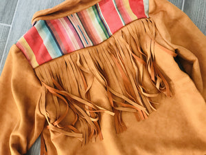 SERAPE FRINGE JACKET~TAN🌵