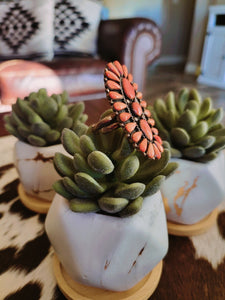 STERLING SPINY CLUSTER RING 💎