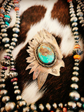 Load image into Gallery viewer, BIG CHIEF STERLING &amp;TURQUOISE PENDANT 🏜
