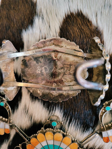 COLLECTOR'S ZUNI TURQUOISE & SPINY SQUASH SET