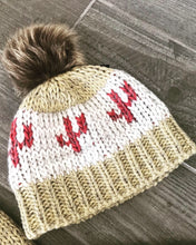 Load image into Gallery viewer, CACTUS POM POM BEANIE &amp; SCARF SET❤️🌵
