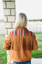 Load image into Gallery viewer, SERAPE FRINGE JACKET~TAN🌵
