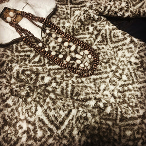 Aztec pullover~Mocha~RESTOCKED