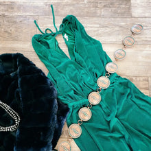 Load image into Gallery viewer, GRECIAN JUMPSUIT~EMERALD 💚 RESTOCK
