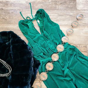 GRECIAN JUMPSUIT~EMERALD 💚 RESTOCK