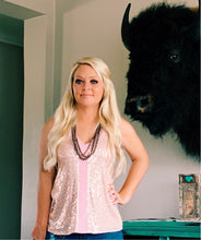 Load image into Gallery viewer, SEQUINED TANK~ROSE GOLD✨
