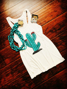 Sequined cactus tank 🌵
