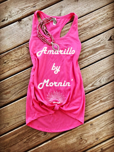 AMARILLO TANK~WHITE WRITING❤️🧡💛💚💙💜💗🖤