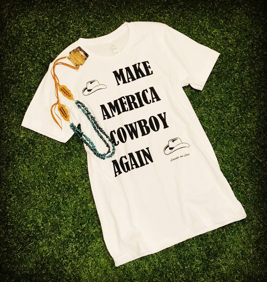 MAKE AMERICA COWBOY TEE 🤠 TWO COLORS