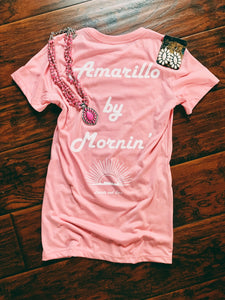 AMARILLO BY MORNING TEE~PINK💗🤠💗