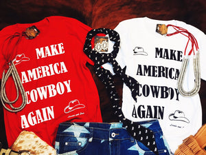 MAKE AMERICA COWBOY TEE 🤠 TWO COLORS