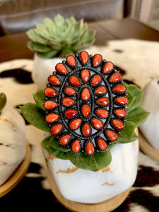 GORGEOUS RED SPINY CLUSTER RING 🔥