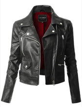 Load image into Gallery viewer, LEATHER MOTO JACKET~BLACK🖤
