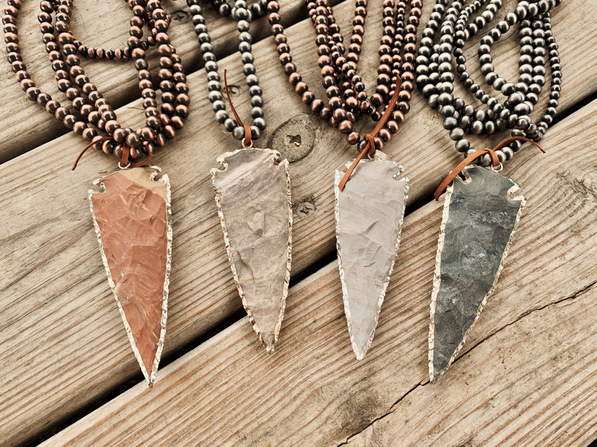 Copper Arrowhead Necklace – Red Earth