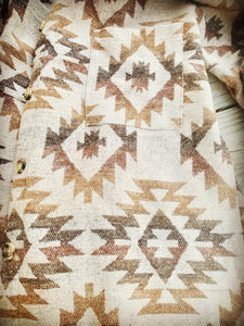 AZTEC SHACKET~TAN🌵