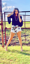 Load image into Gallery viewer, STAR STRUCK DENIM CUT OFFS🌟🖤🌟RESTOCK
