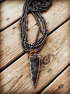 HUGE REAL JADE ARROWHEAD NECKLACE✨