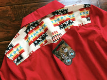 Load image into Gallery viewer, AZTEC RODEO SHIRT~RED ♥️
